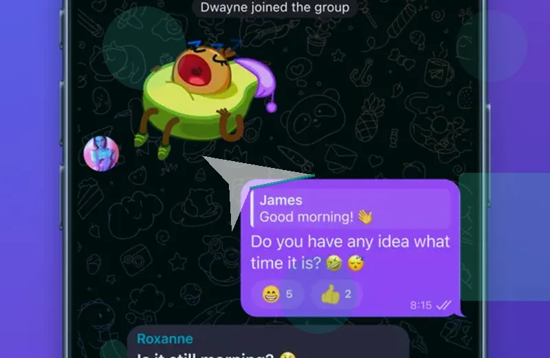 快速消息功能示意图